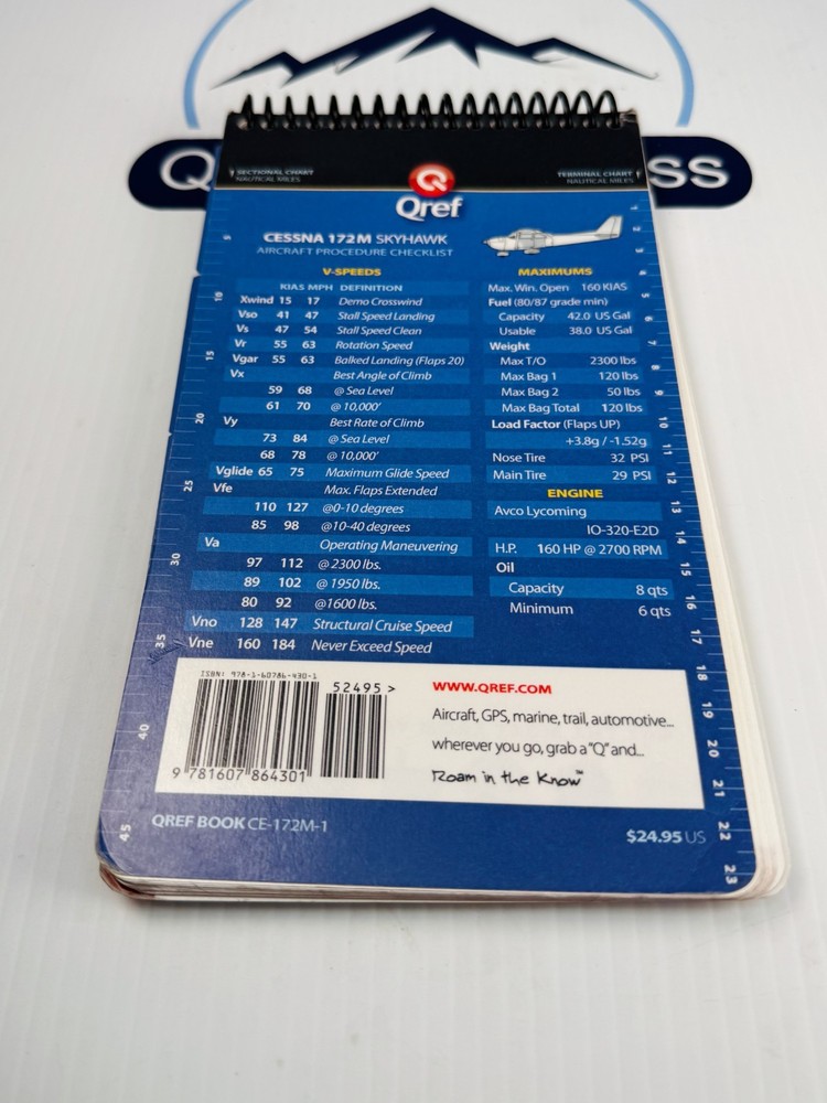 Qref Cessna 172M Skyhawk Quick Reference Checklist CE-172M-1 VFR IFR