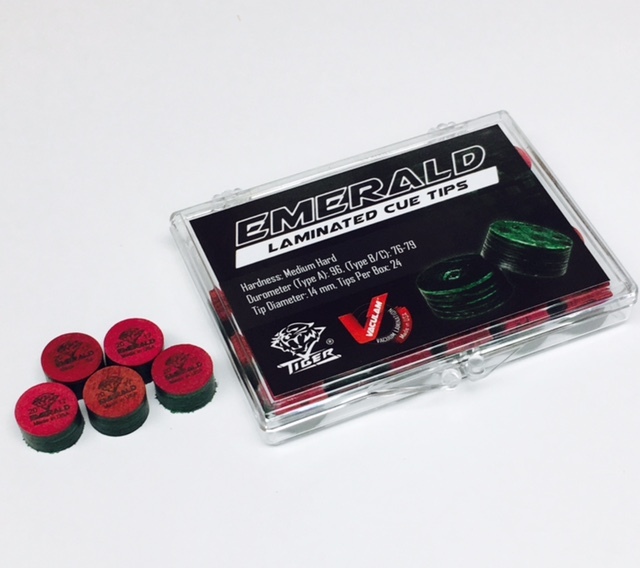 5 NEW GENUINE TIGER EMERALD MED LAMINATED TIPS