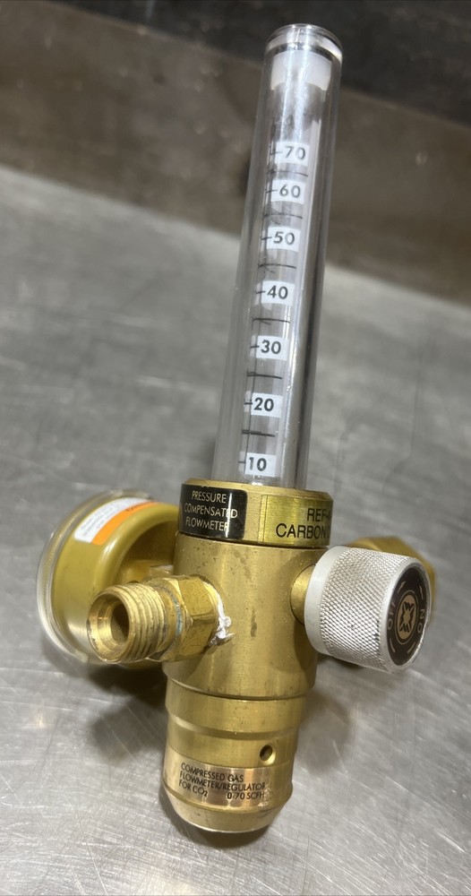 WESTERN ENTERPRISES REF-4-PG Compressed GAS FLOWMETER. CARBON DIOXIDE 0-70 Used