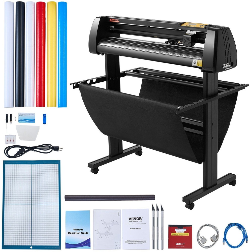 34in LCD Vinyl Cutter & Plotter Bundle with Tools & Signmaster Software
