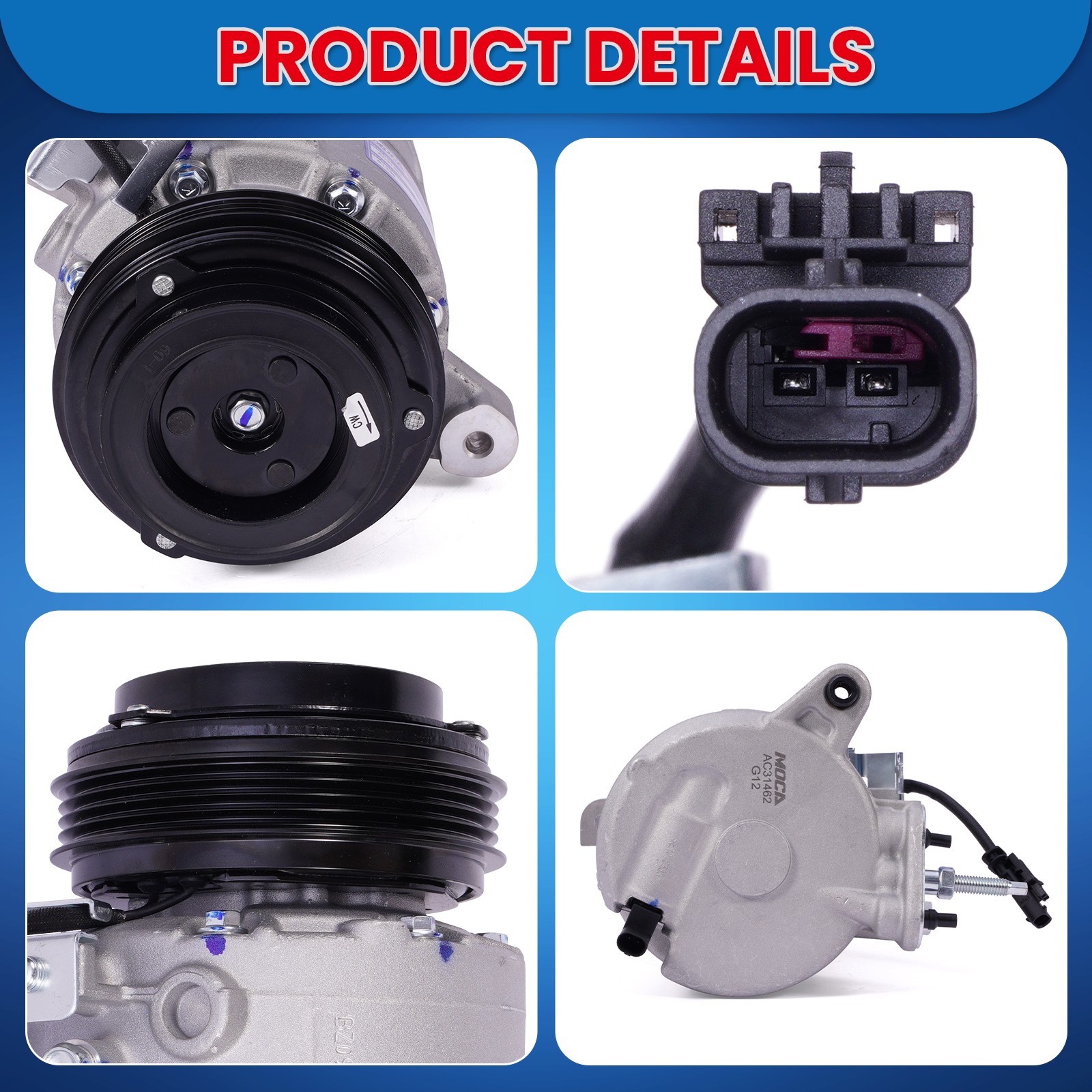 A/C Compressor for Cadillac Escalade Chevrolet Silverado GMC Sierra Yukon