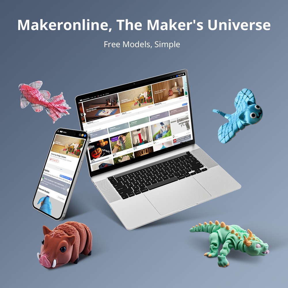 ANYCUBIC Kobra 3 Max Combo EB Version 3D Printer Max 600mm/s Multicolor Print