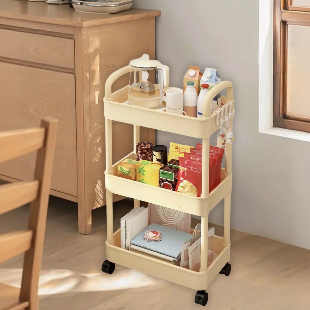 Metal Utility Cart Rolling Storage