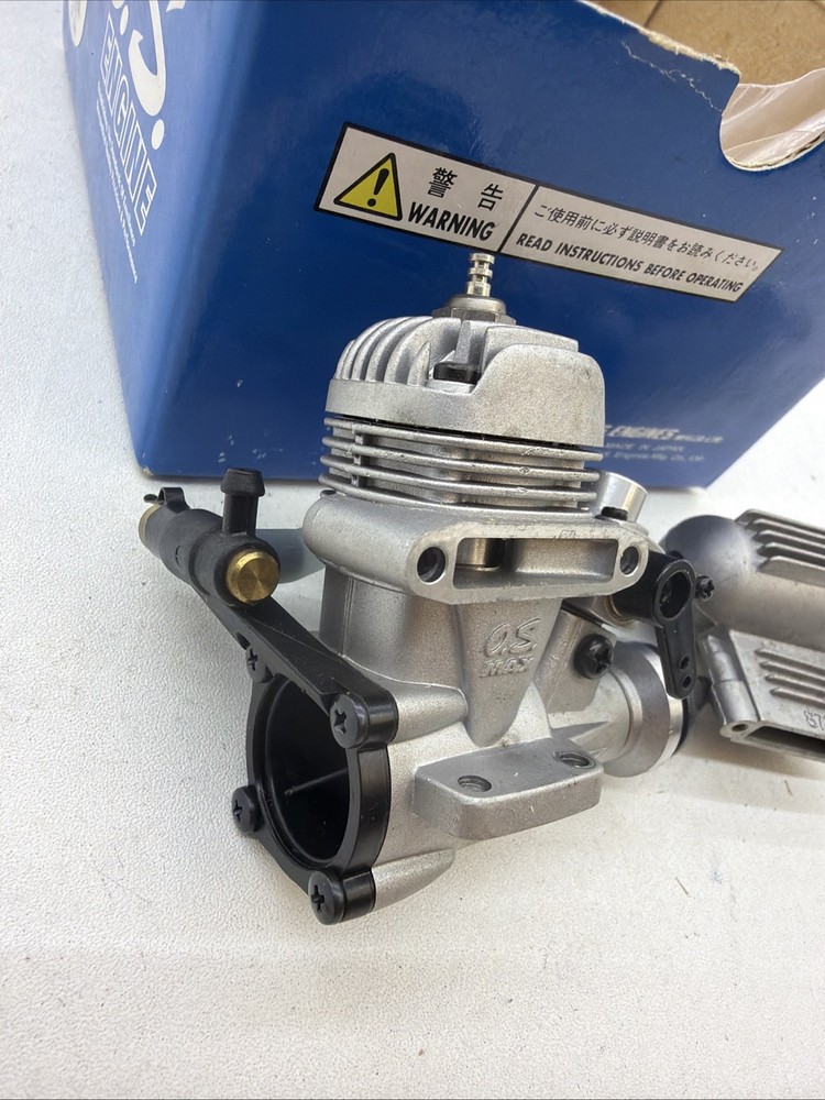 OS Max 15 LA RC Engine With Muffler In Box Silver M8