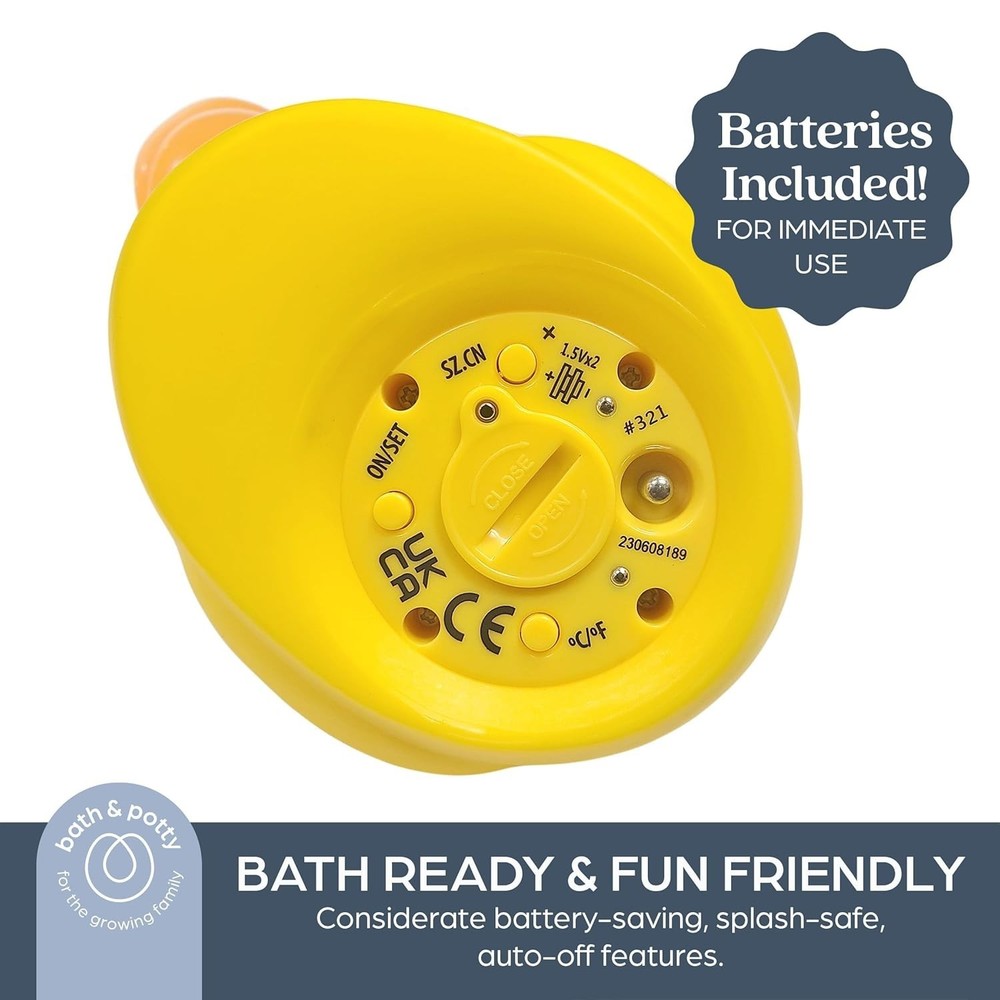 Digital Duck Bath Thermometer - Instant Temperature Reader for Babies