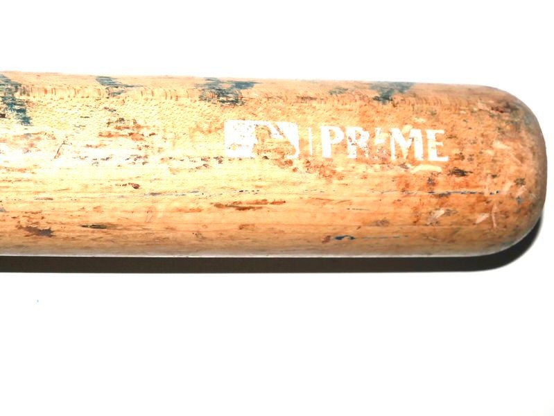 LUKE WADDELL GWINNETT STRIPERS #75 GAME USED BLACK LOUISVILLE SLUGGER BAT BRAVES