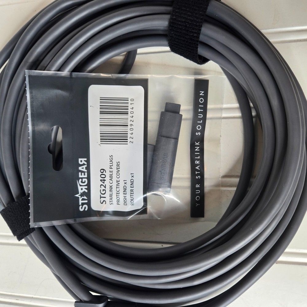 Starlink Cable Gen2 32.8FT/10M Replacement Cable Rectangular Satellite V2 - Gray