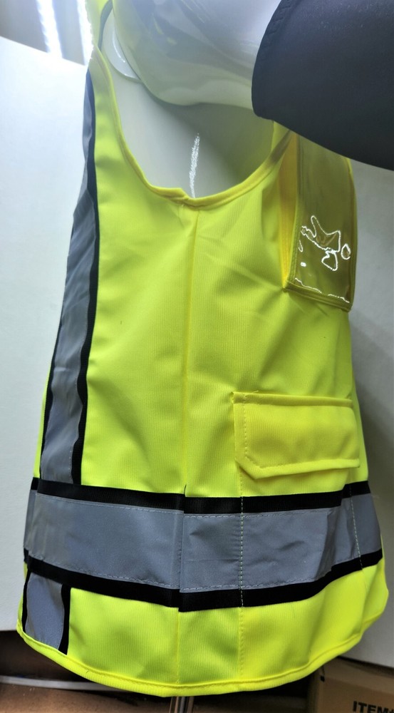 FX HIGH VISIBILITY Surveyor Two Tone Yellow Safety Vest Solid front & back