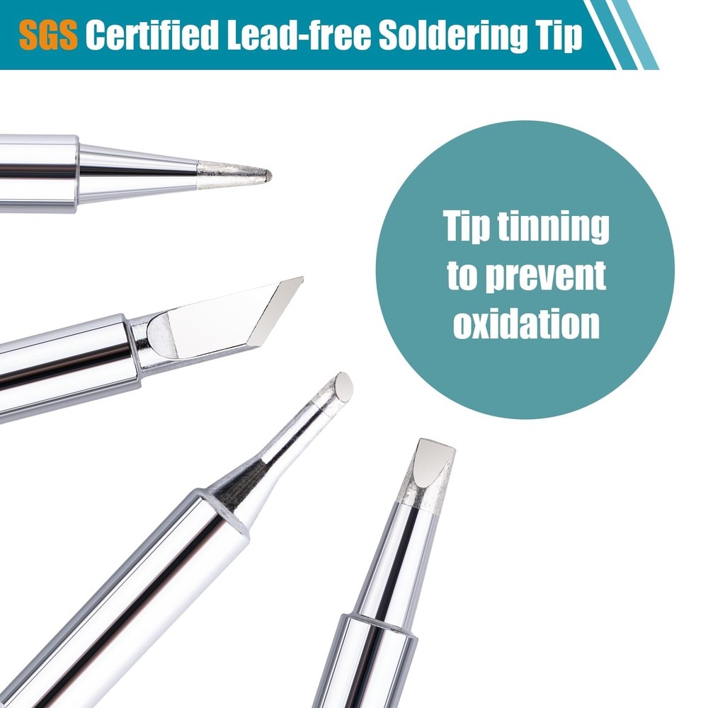 10 Pcs 900M Soldering Iron Tips, Replacement Compatible with...