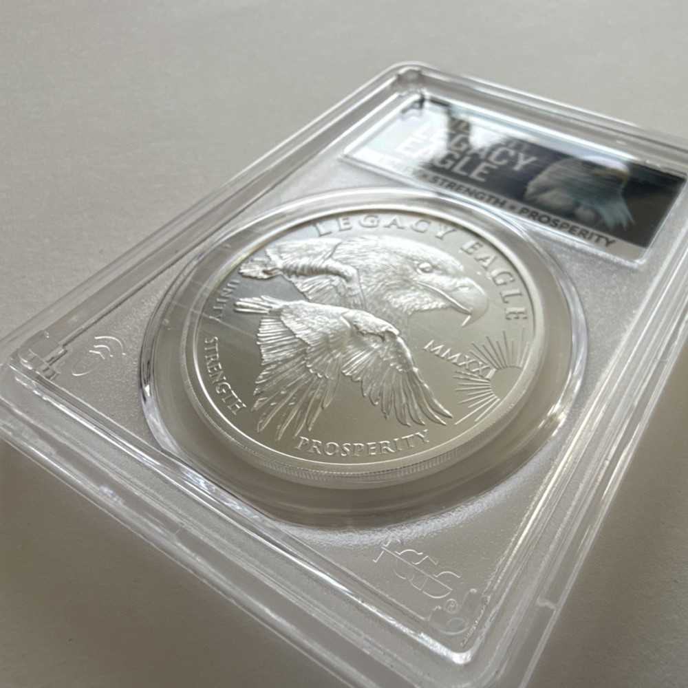 2021 Cook Islands Legacy Eagle Silver $1 PCGS MS70 First Strike
