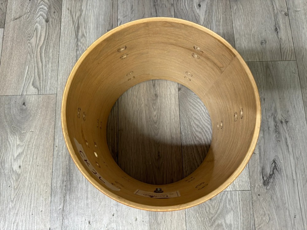 Tamburo Ash Tom Drum Shell 10”x9” Bare Wood Project #CK26