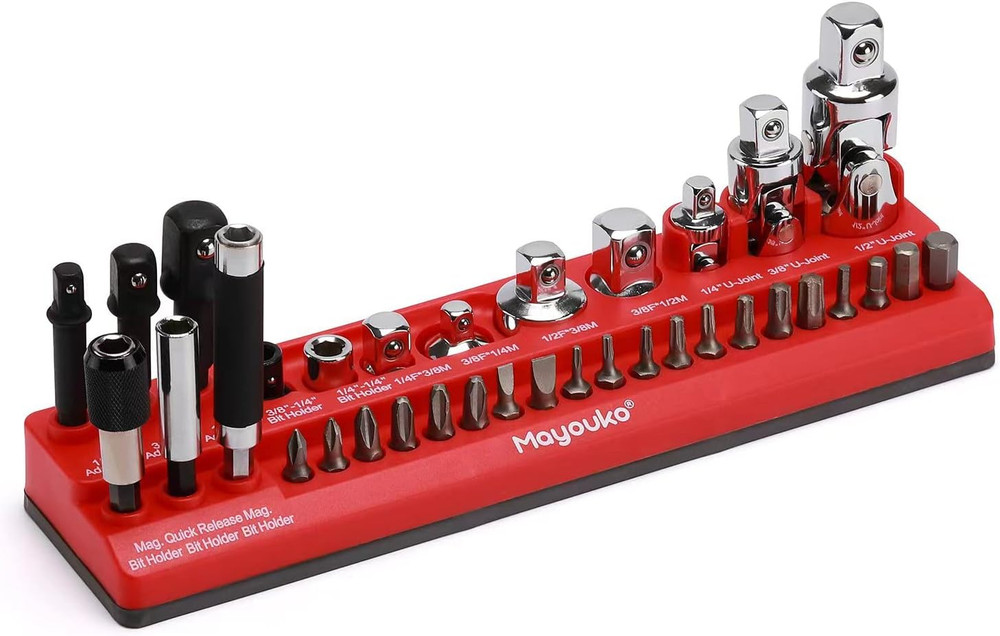 Magnetic Socket Accessory Holder Organizer, Magnetic Bits Tray, Holds Socket Ada