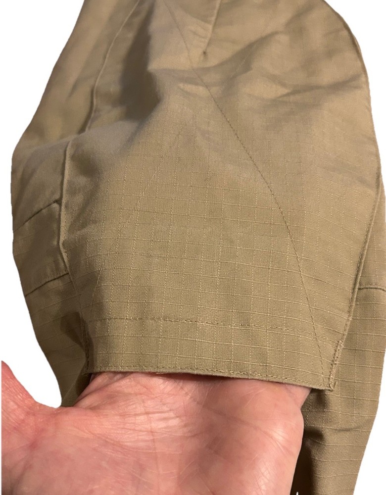 LAPG Men M Combat Shirt Tactical Rip Stop Elbow Patch Zip Pockets Breathable