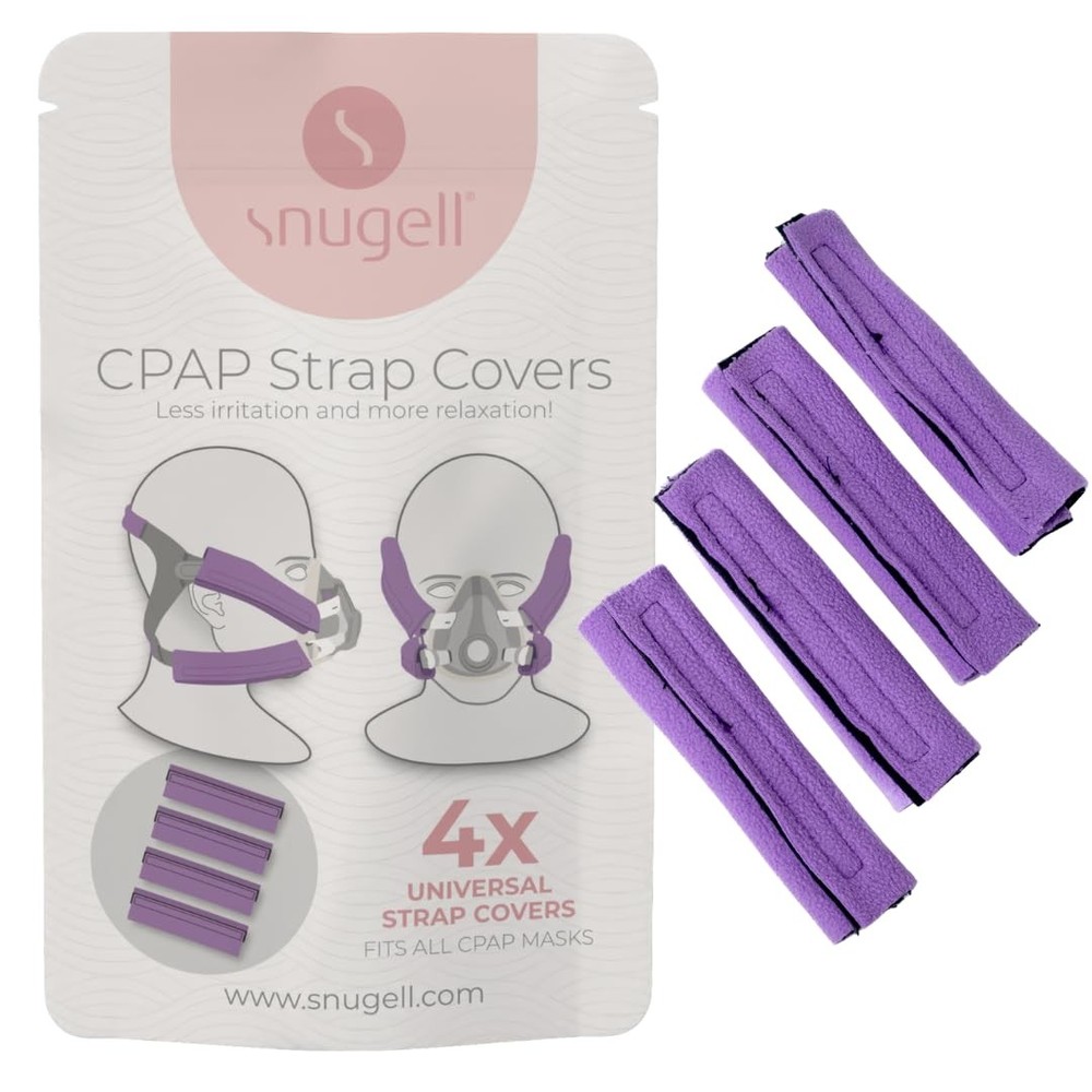 CPAP Headgear Strap Covers (4-Pack) – Purple - Universal Mask