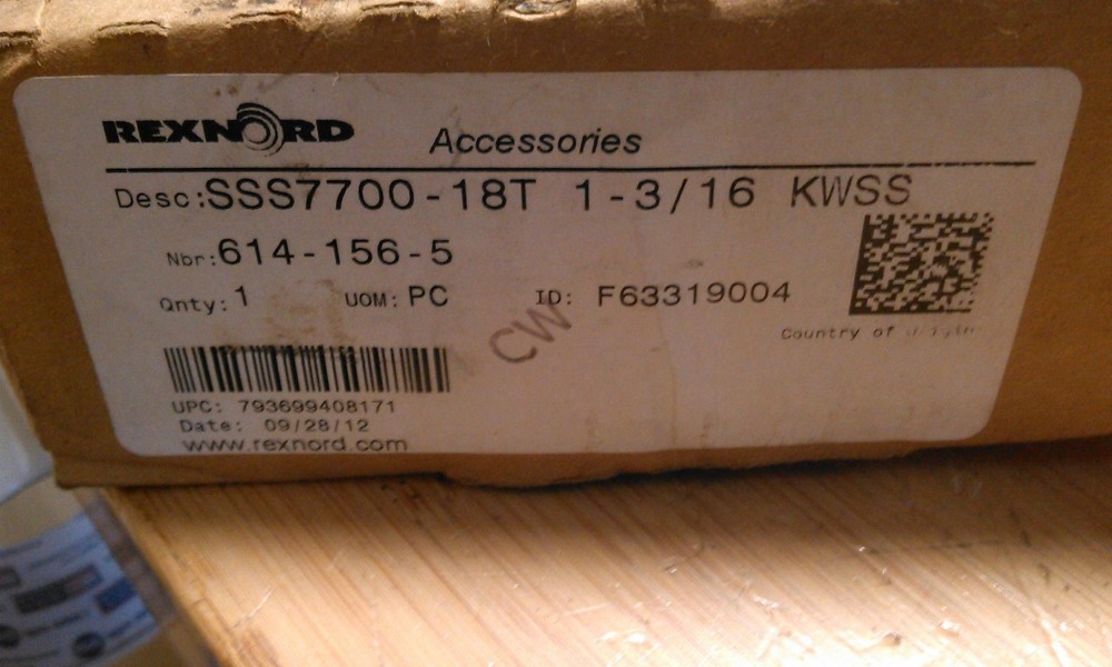 REXNORD 614-156-5 SPLIT SPROCKET