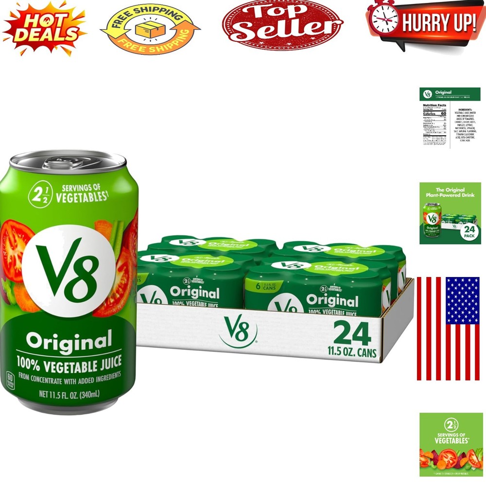 100% Vegetable Juice - 24 Pack
