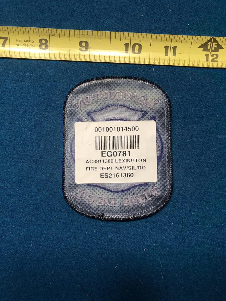 LEXINGTON KENTUCKY FIRE DEPARTMENT PATCH NAVY/SILVER