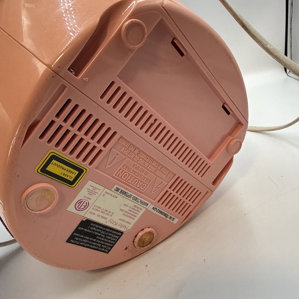 2002 Hello Kitty CDG CD Player and Karaoke Machine HK101 Missing Microphone