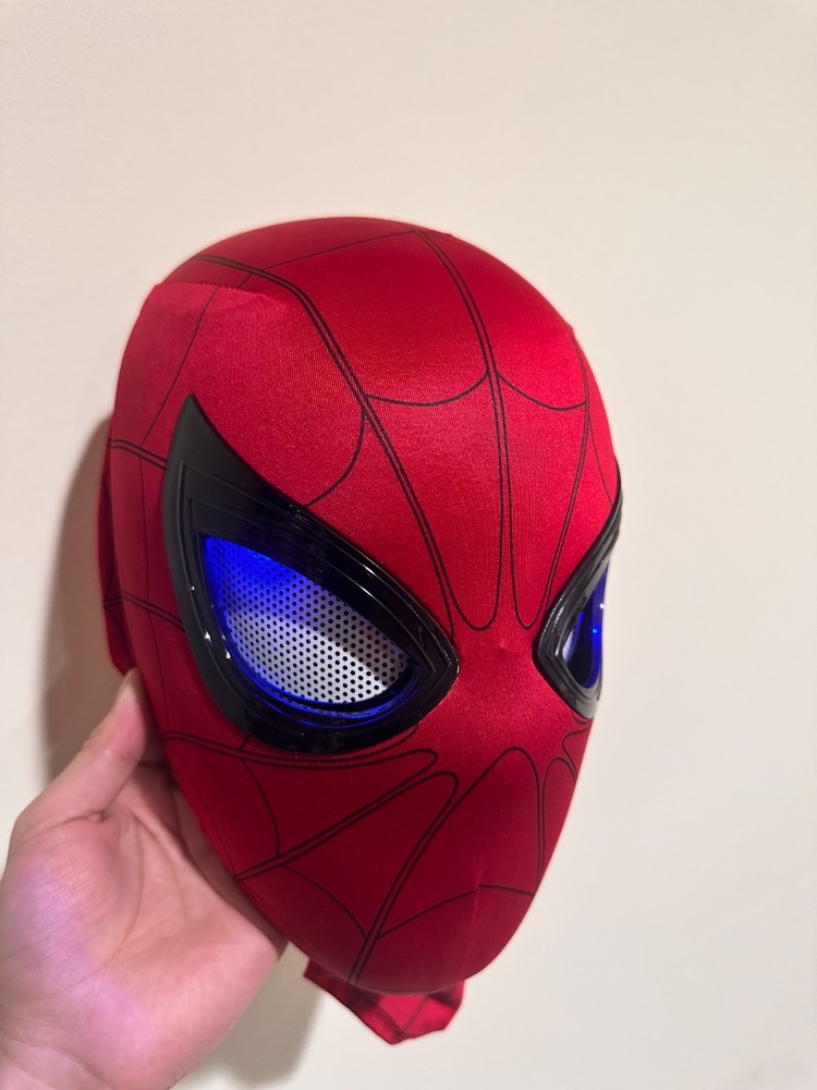 LED Light Up Full Head Cosplay Mask Moving Eyes Remote Control Ring