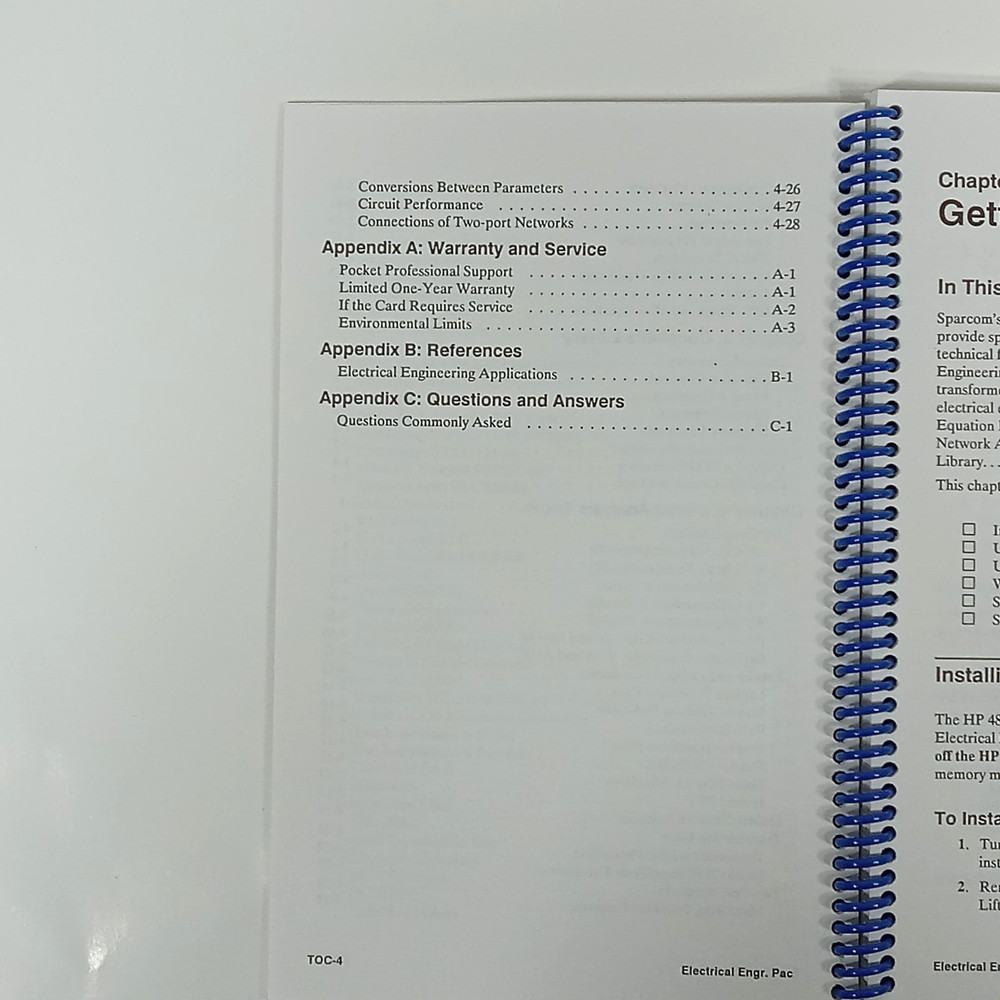 Sparcom Pocket Professional Electrical Engineering Application Pac v2.5 & Manual