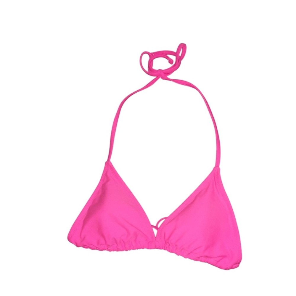 Forever 21 Hot Pink Triangle Bikini Top Size Small
