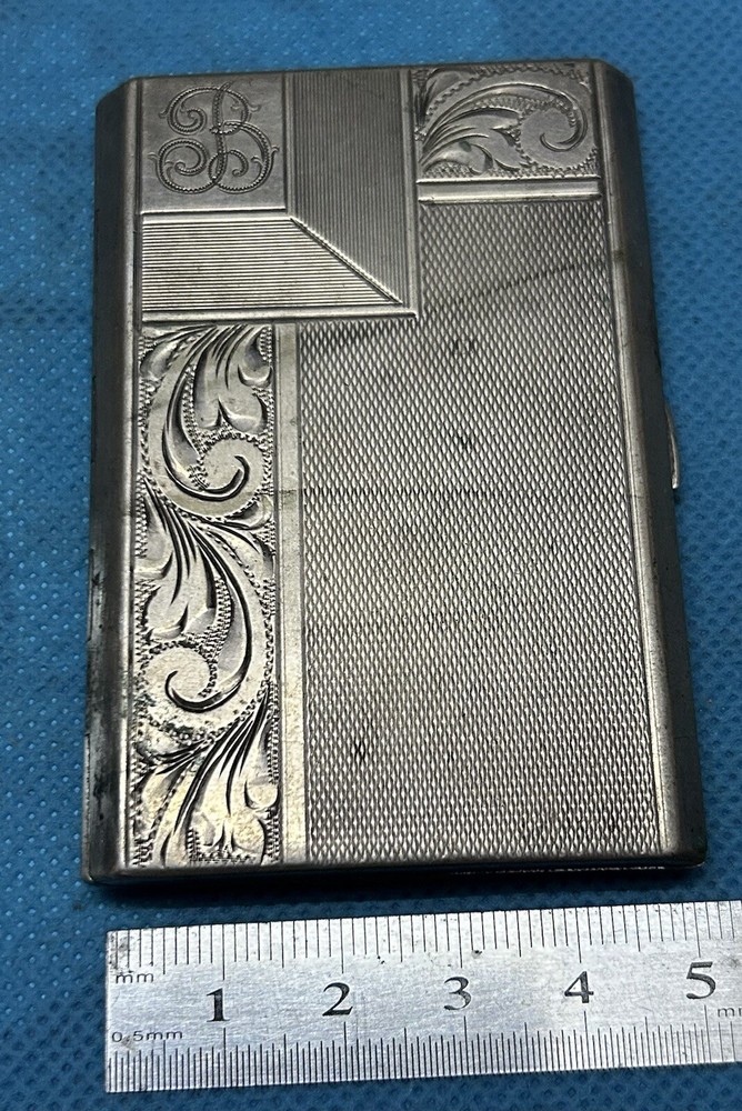 EUROPEAN SILVER CIGARETTE CASE !!