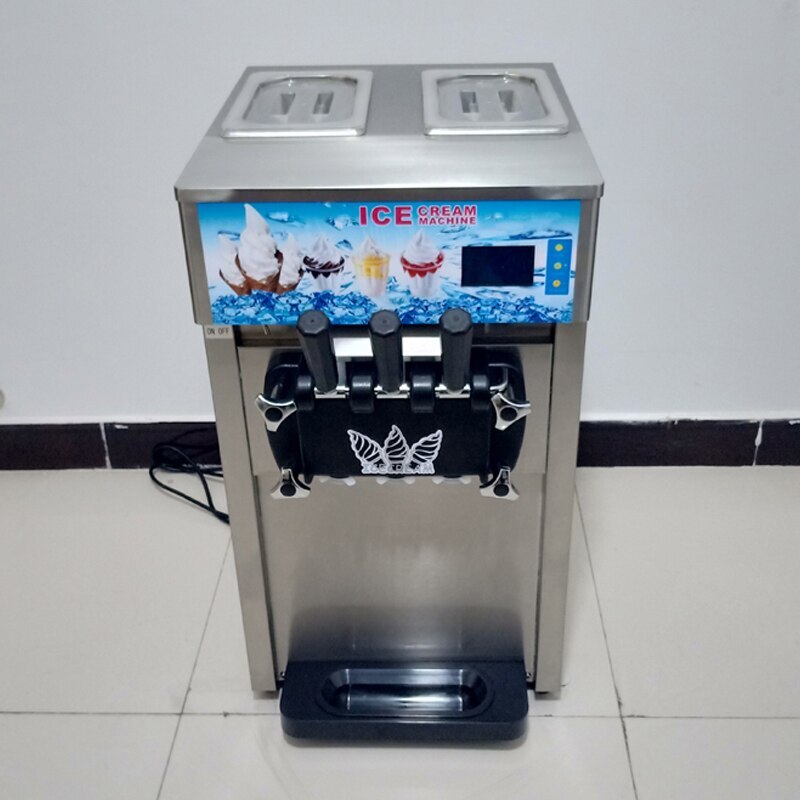 3 Flavors Soft Serve Ice Cream Machine Commercial Electric Ice Cream Makers