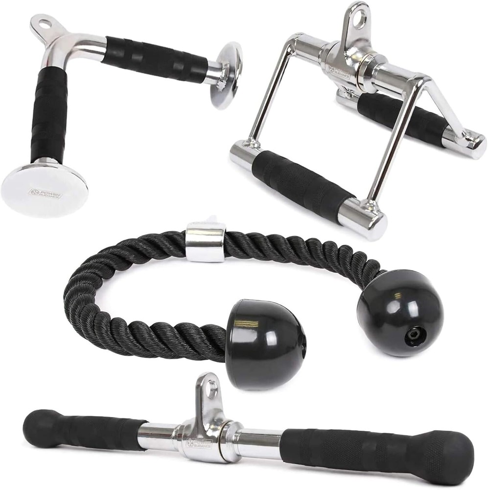 Triceps Pull Down Attachment - Complete Cable Machine Accessory Set