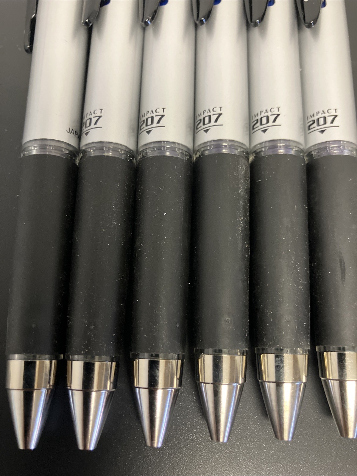 65871 Uni-Ball Signo Gel 207 Impact RT Pen, Bold 1.0mm, Blue Ink, Pack of 6