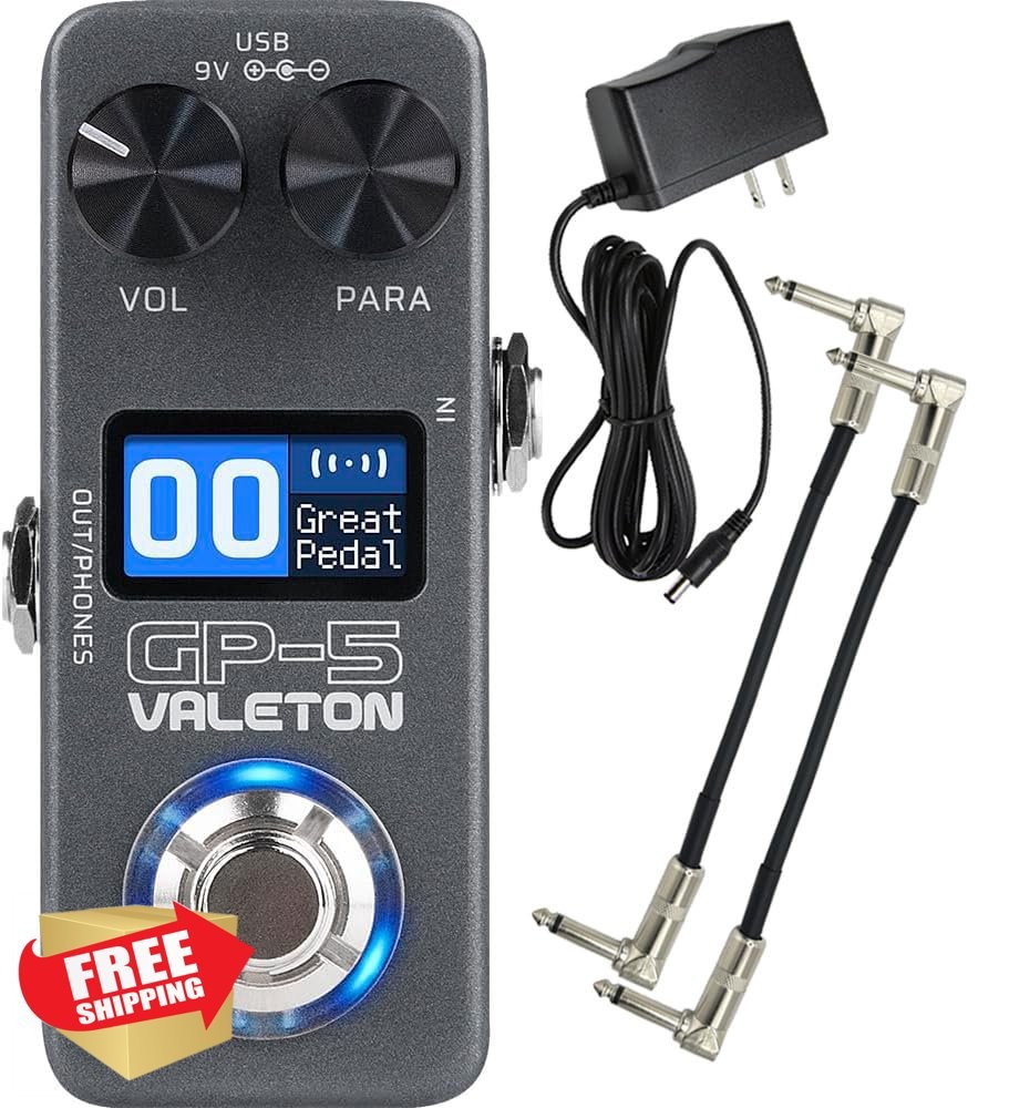 Valeton GP-5 Compact Multi-Effects Pedal SnapTone Plus IR Loader