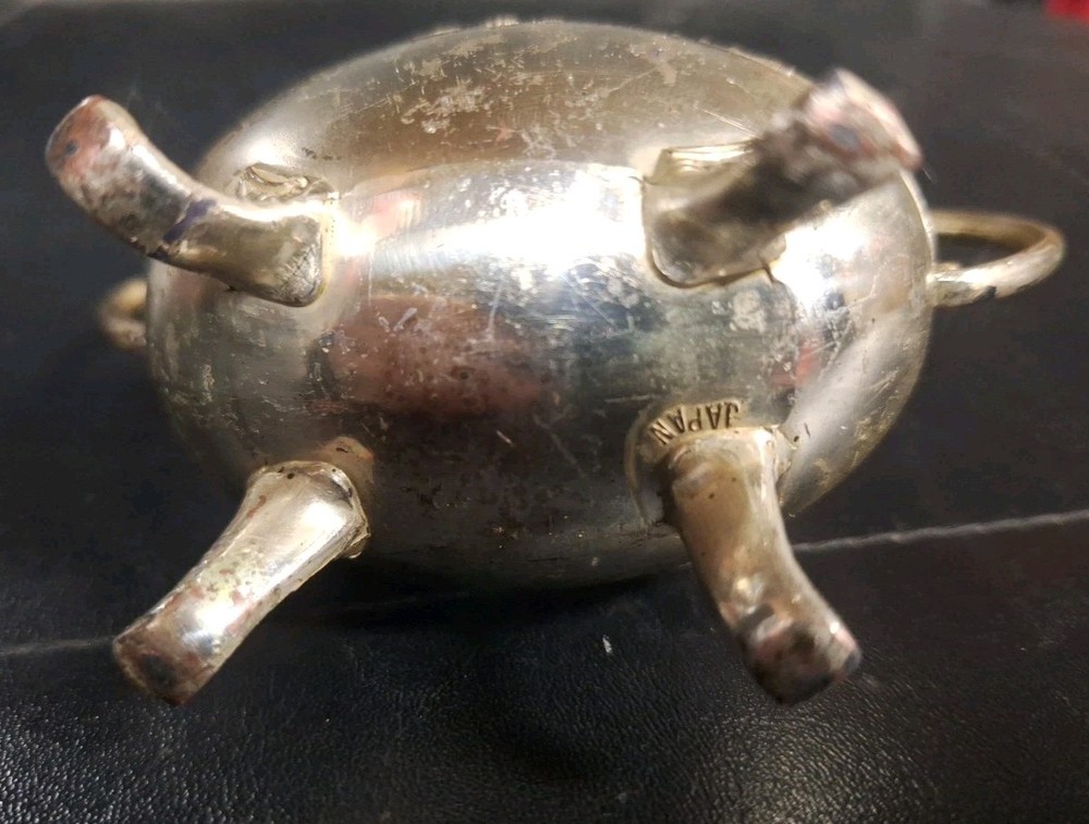silver-plated sugar bowl