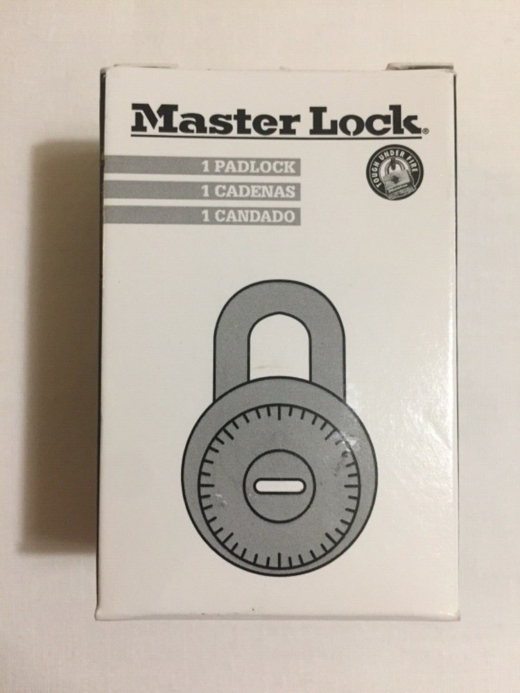 Master Lock 1525 Locker Padlock Combination Black Dial
