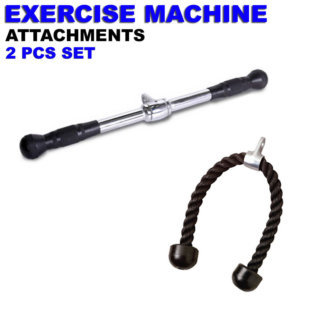 FMTX Gym Attachments Machine Handle Accessories Pull Press Down Tricep Bar