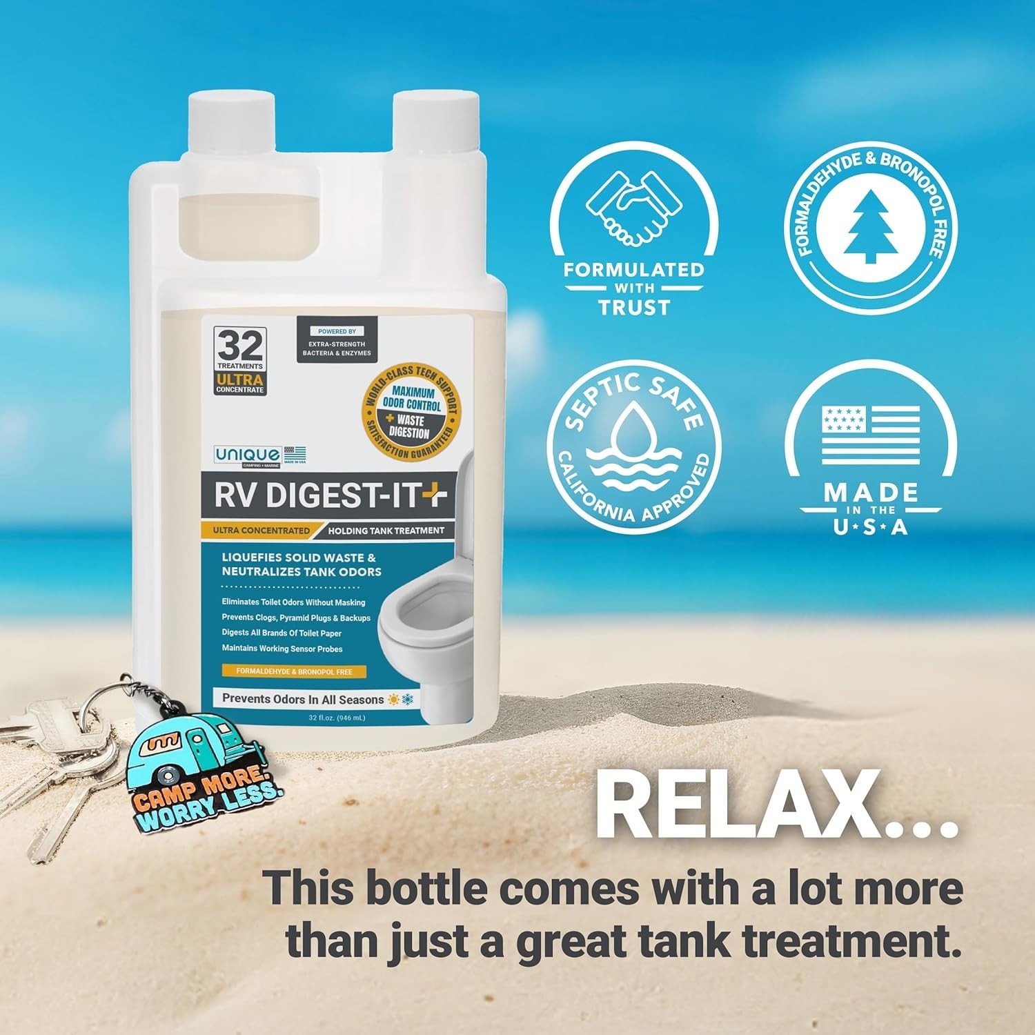 Unique RV Digest-It+ Extra-Strength Ultra-Concentrate - 32 Fl Oz (Pack of 1)