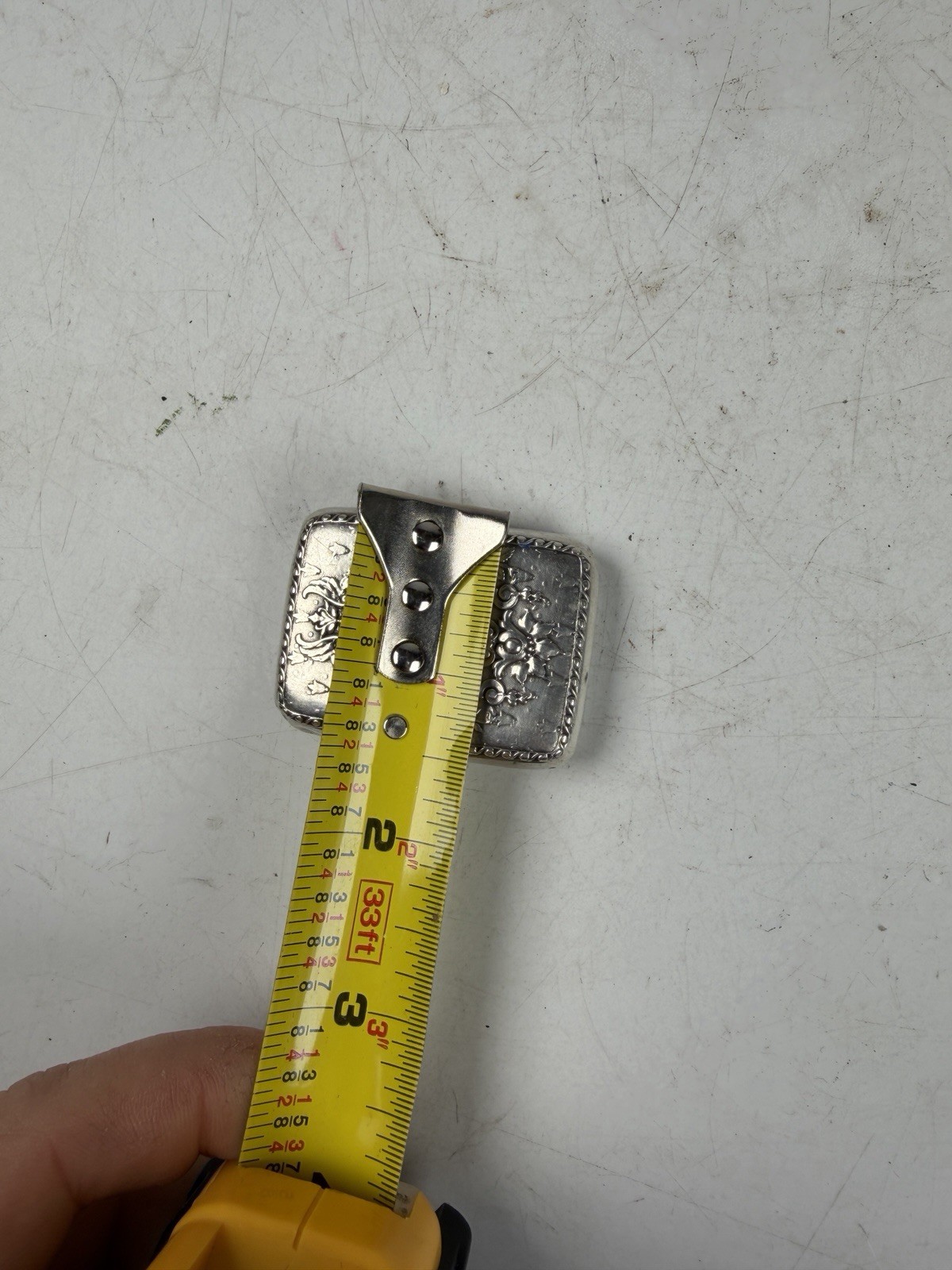 Antique Victorian Sterling Silver Repoussé Match Safe Vesta Case Late 1800s