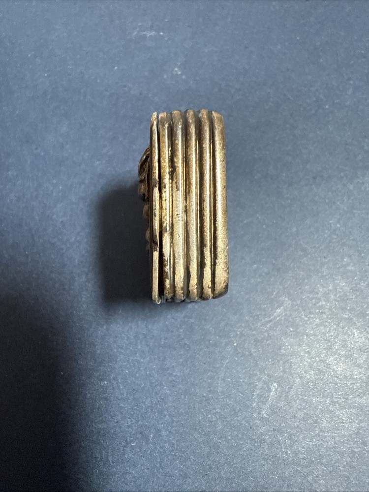 Vintage Solid Silver Book shape PillBox with rose , Snuff Box