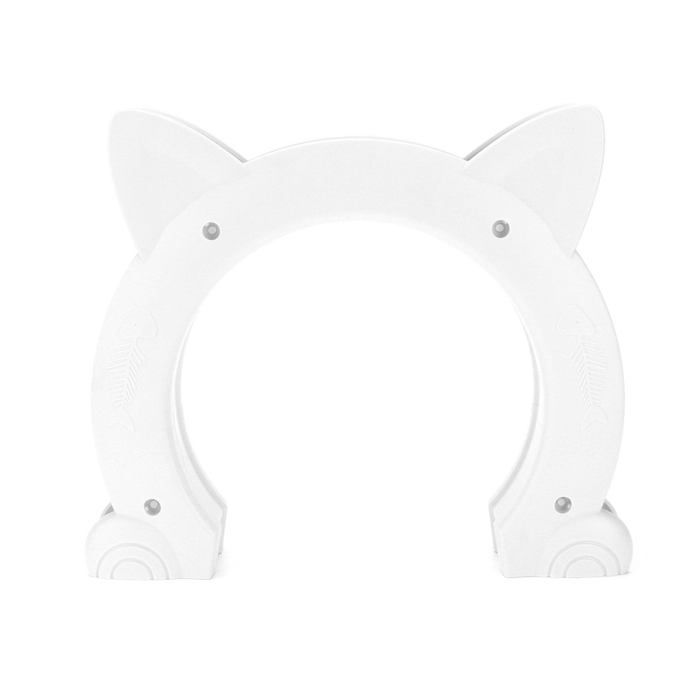 Cute Cat Pass Through Door For Easy Access For Pets