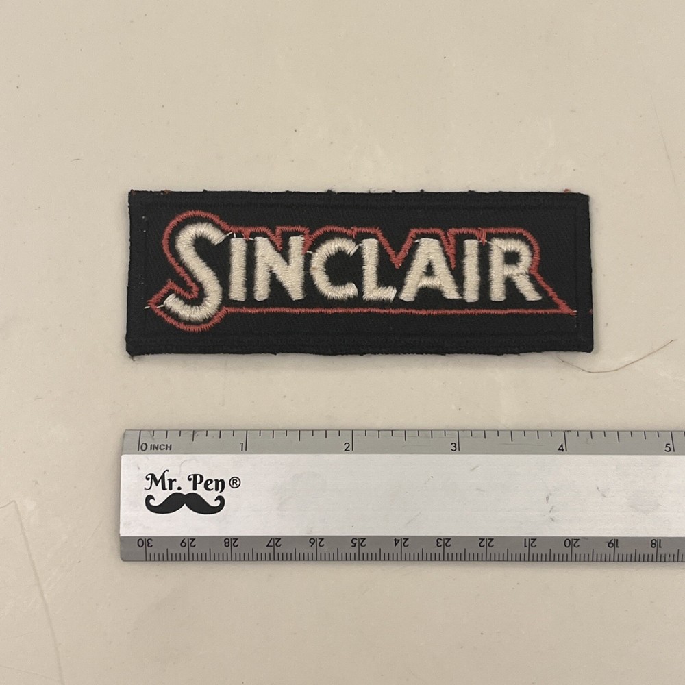 Sinclair Oil Gas Patch Black & Red 4.5” Original