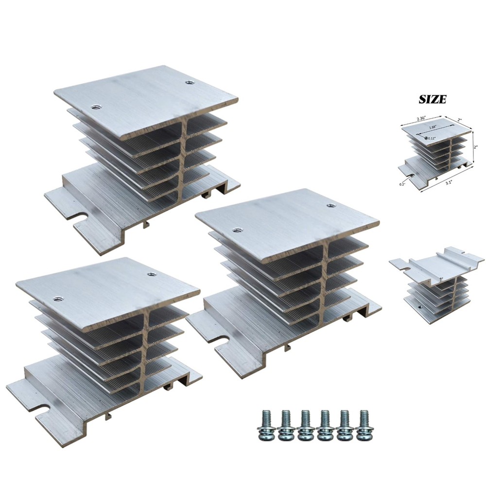 Compact Aluminum Heat Sink for Single Phase Solid State Relay - High Performance