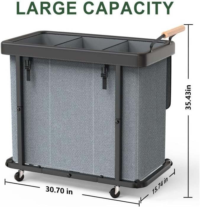 230-liter (60-gallon) extra-large stylish laundry sorting basket