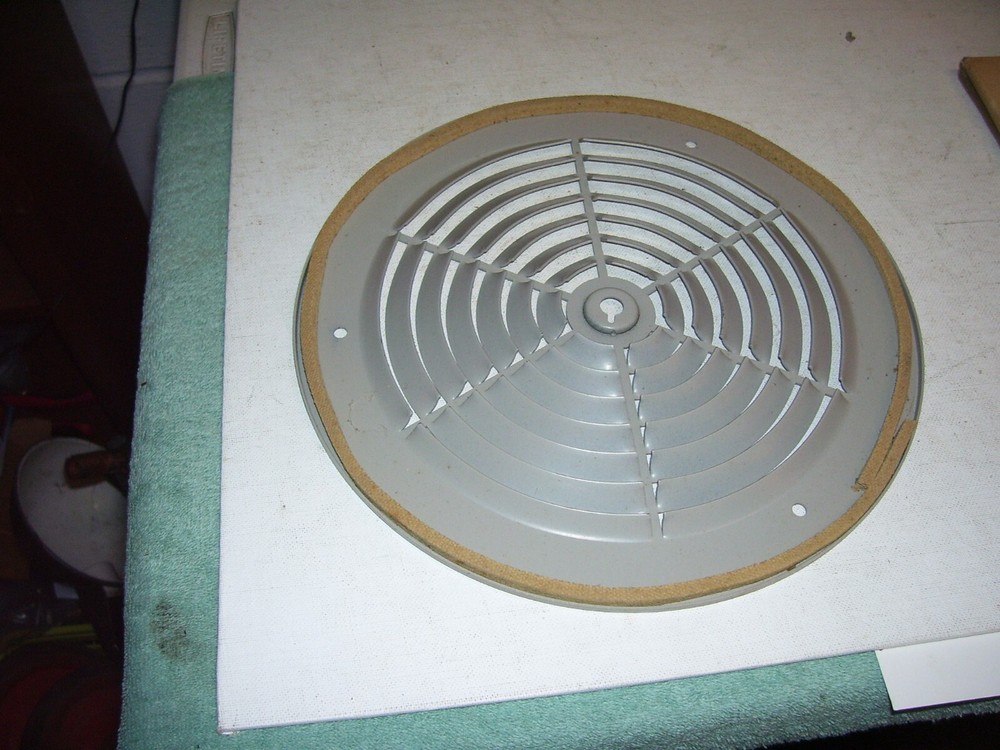 H&C 8" Round Ceiling Diffuser N0. 108 Gray,  vintage  NOS