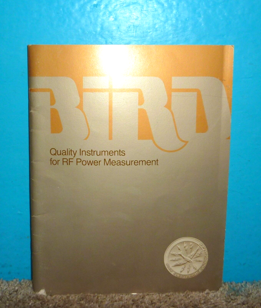 Bird Electronic Catalog GC-86 OEM 1986 Free Shipping