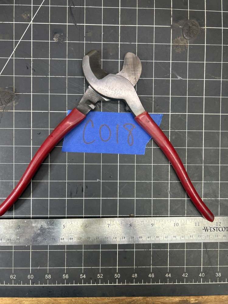 9.25" Antique Klein Tools High Leverage Cable Cutter #63050, Made In U.S.A.