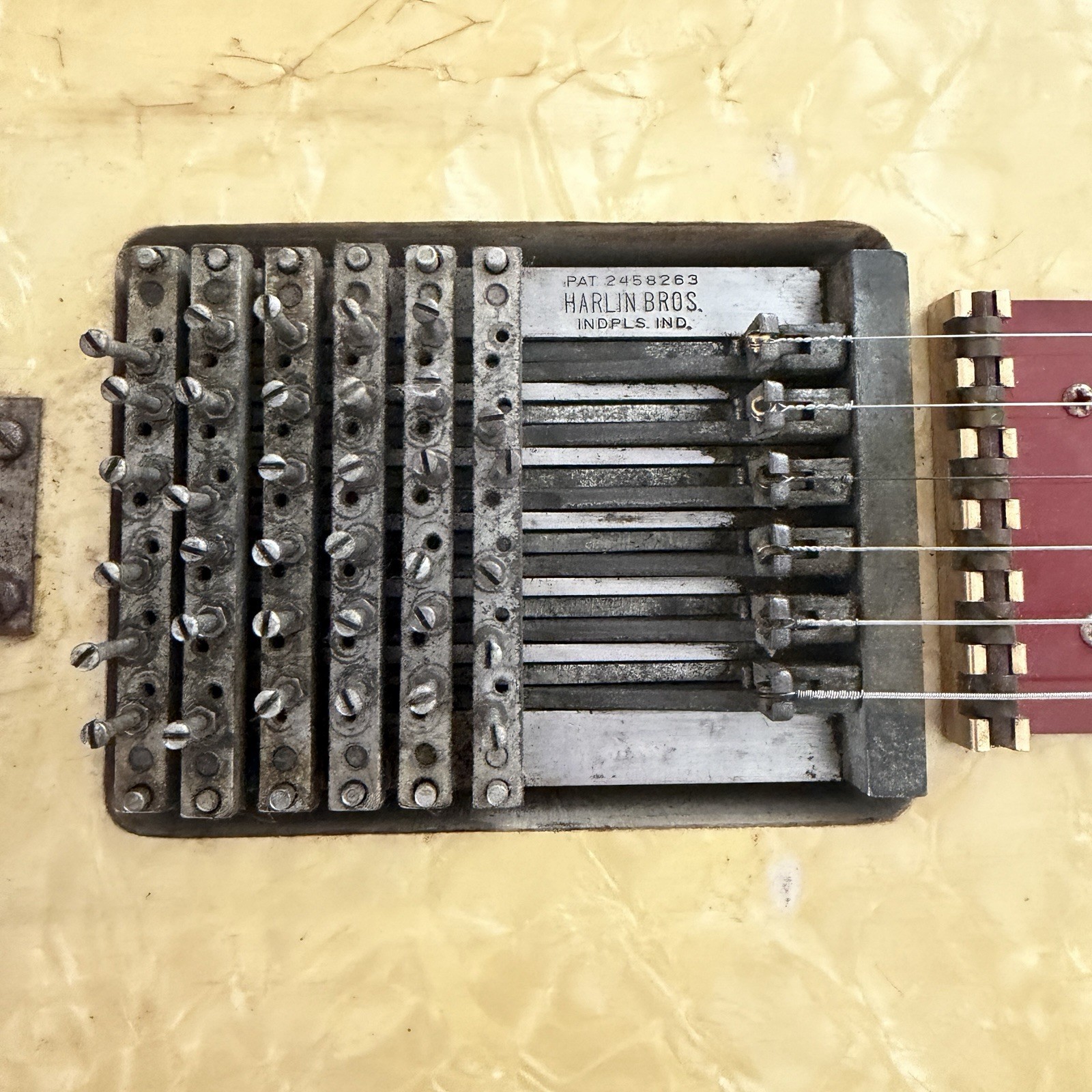 Harlin Bros Multi-Kord 6-Pedal Steel Guitar w/Case 1949-51 Indianapolis Tested