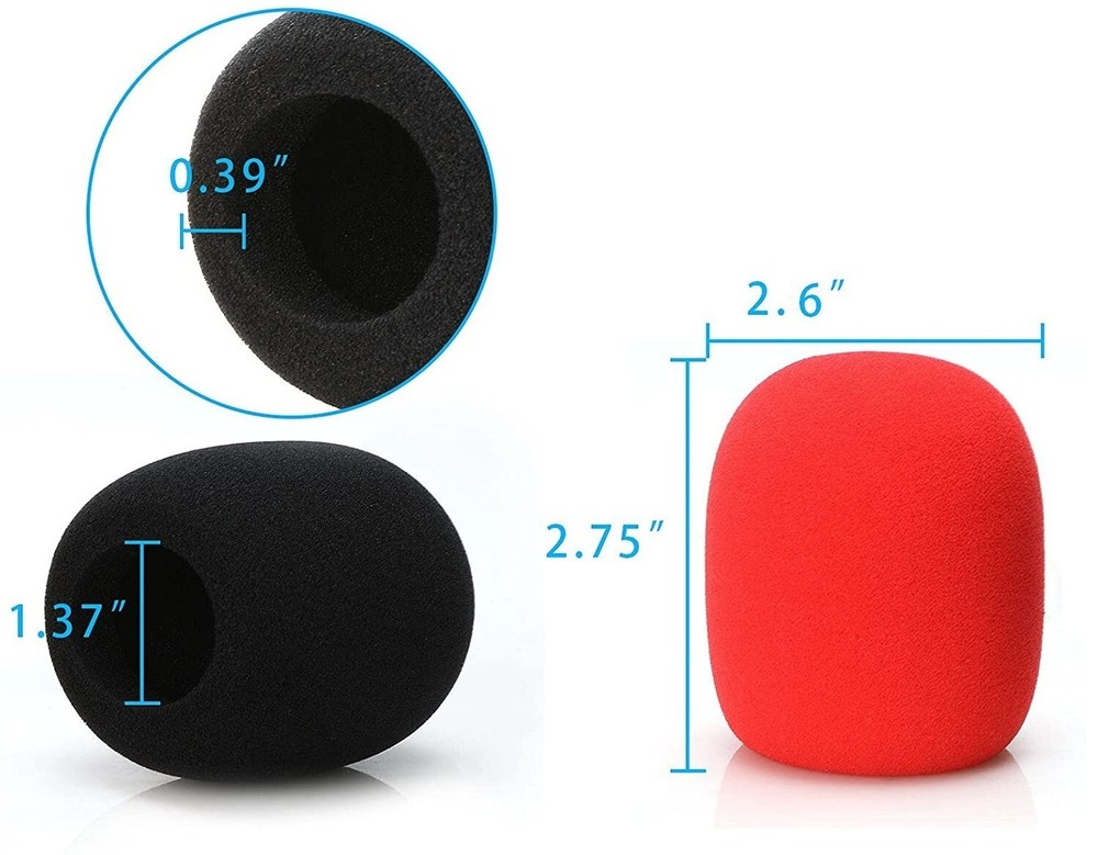 5 Pack High Density Microphone Windscreen Shure BLX24/PG58 Wireless Handheld Mic