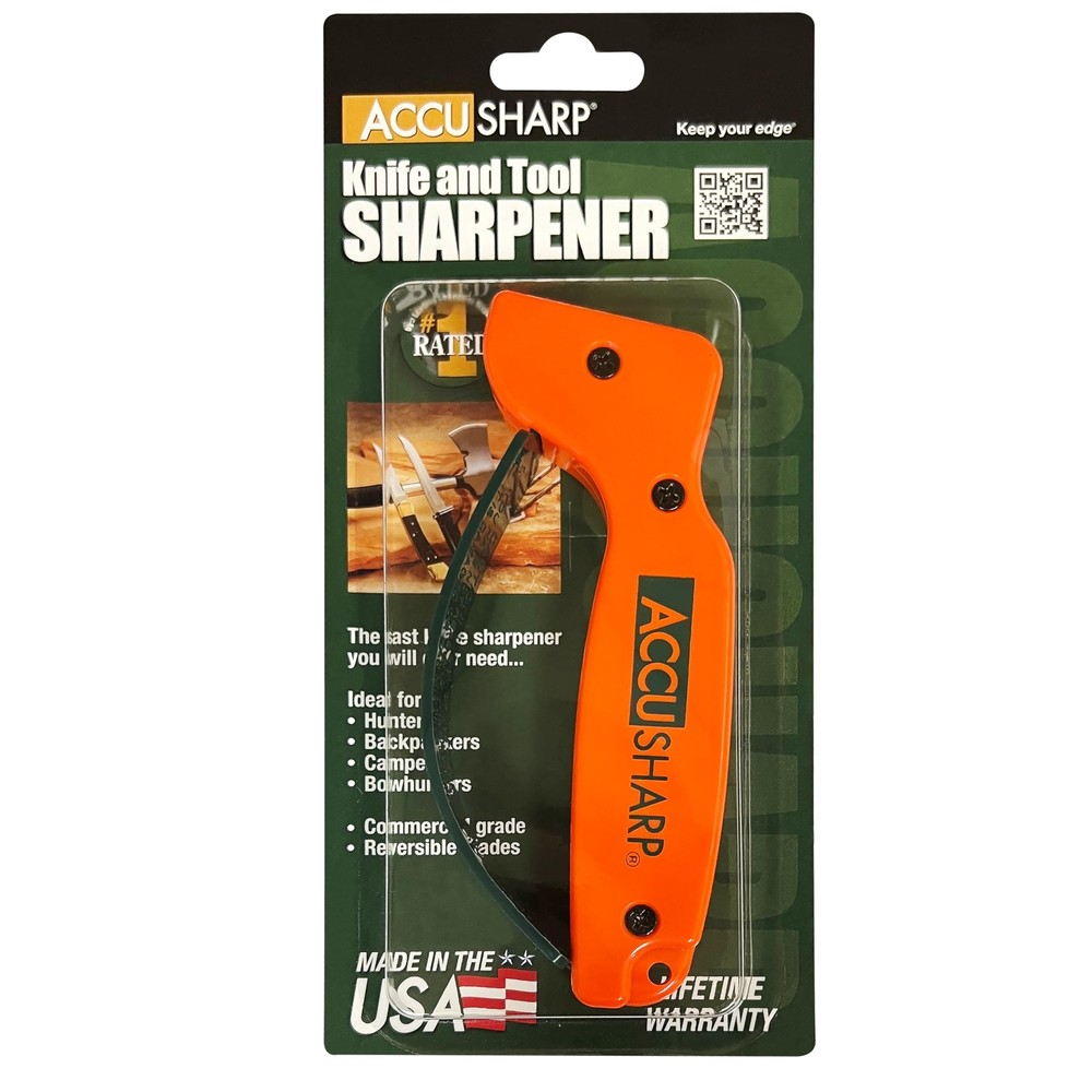 Knife Sharpener Ergonomic Comfortable Handle Compact & Easy to Use Restore an...