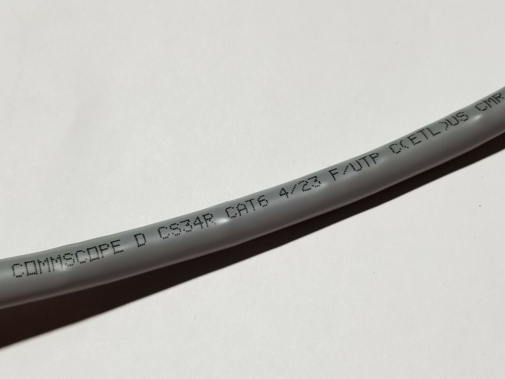 Commscope CS34R 23/4P Cat6 F/UTP WebTrak Riser Shield Network Cable Gray /100ft