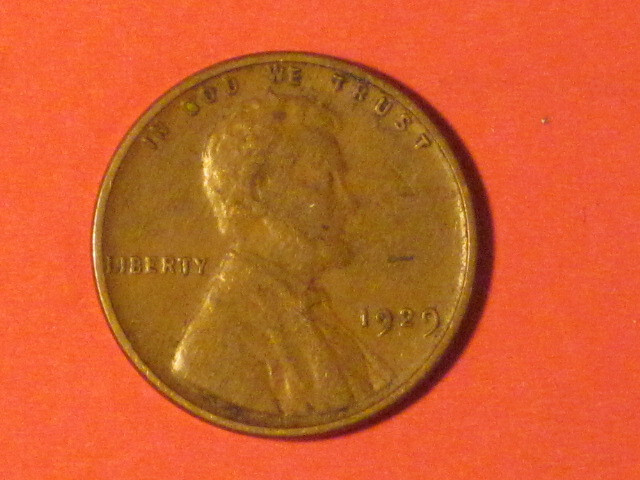 1929 Wheat Cent  -  Philadelphia Mint
