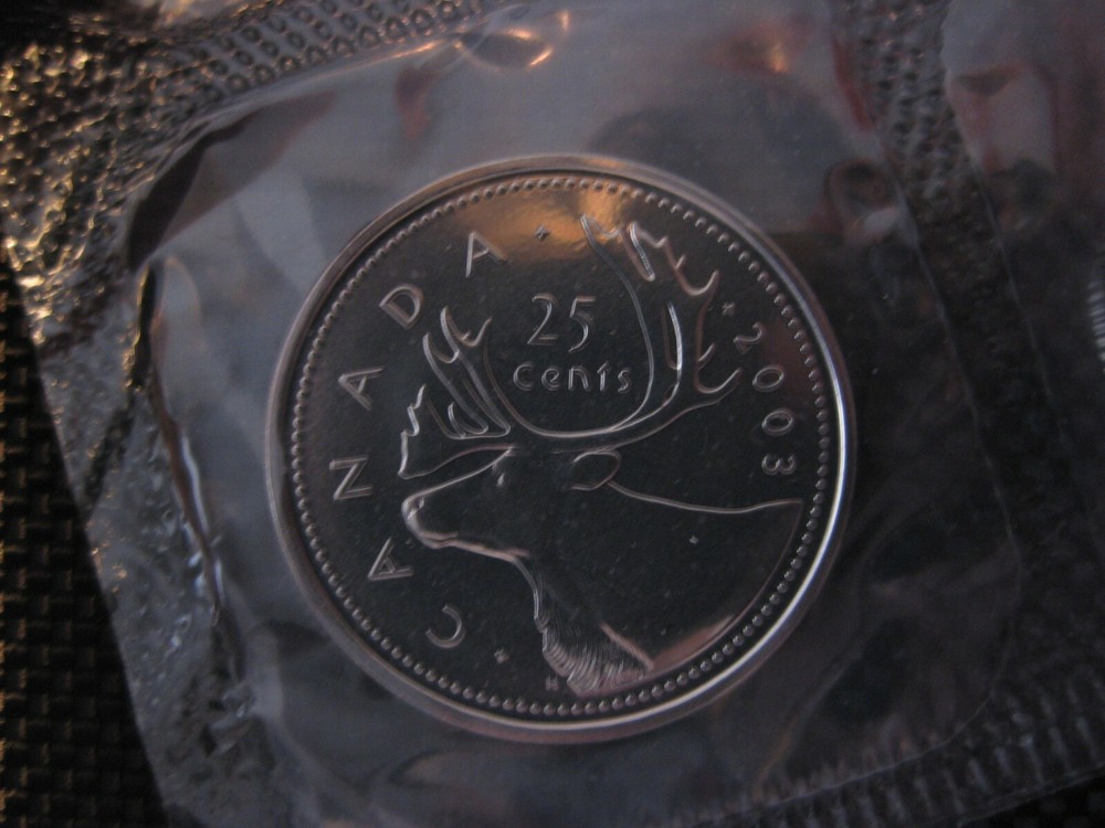 2003 "WP" Canadian Prooflike Quarter ($0.25)