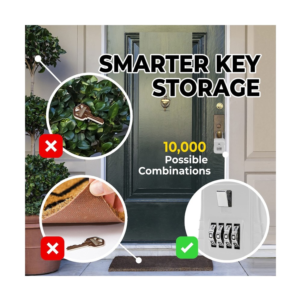 Lion Locks 1500 Key Storage Lockbox, 12 Pack Set-Your-Own Code Lock Portable ...